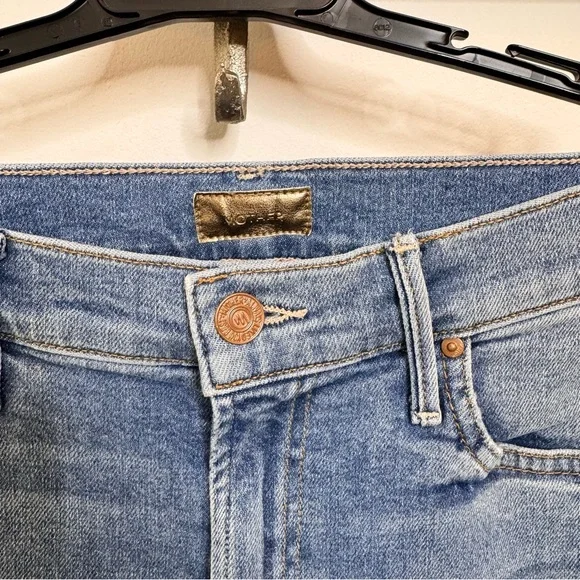 MOTHER Insider Crop Step Fray Jeans Shoot to thrill - Picture 9 of 10